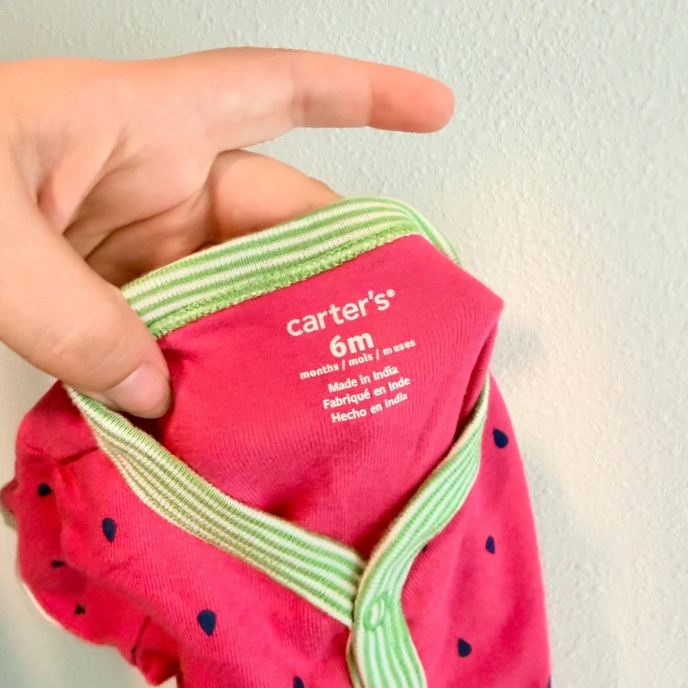 Baby Girl Summer Bundle 3-6M Carter's Old Navy Cat & Jack Romper Sunsuit 4 Sets